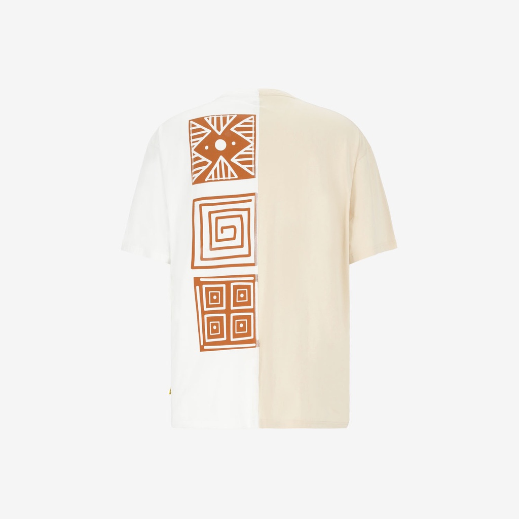 Upcycling t-shirt oversized homme manches courtes MARGOUM & LOSANGE VERSION 2
