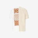 Upcycling t-shirt oversized homme manches courtes MARGOUM & LOSANGE VERSION 2