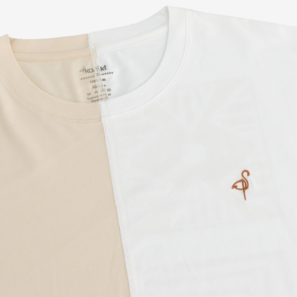 Upcycling t-shirt oversized homme manches courtes MARGOUM & LOSANGE VERSION 2