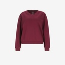 Sweat femme col V avec broderie