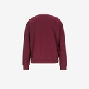 Sweat femme col V avec broderie