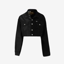 Upcycling cropped jacket femme bi-couleur KINDA V1