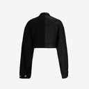 Upcycling cropped jacket femme bi-couleur KINDA V1