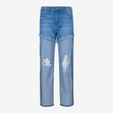 Upcycling straight jeans femme bi-couleur - SARRA