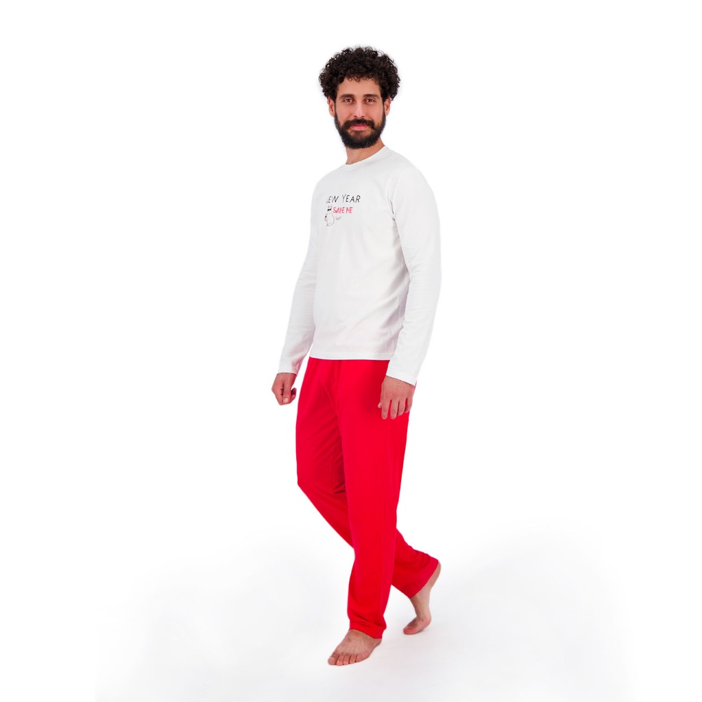 Pyjama unisexe Adulte manches longues NEW YEAR SAME ME