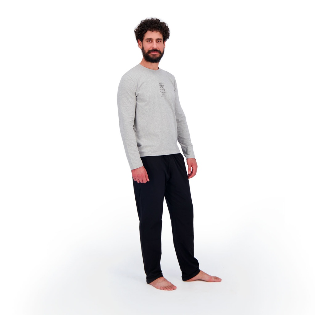 Pyjama unisexe Adulte manches Longues عام جديد معاه Vibe جديد