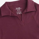 Polo côtelé fille manches longues