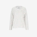 Pyjama femme manches longues imprimé cœur