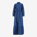 Robe longue femme  avec volants et Broderie ROKIA
