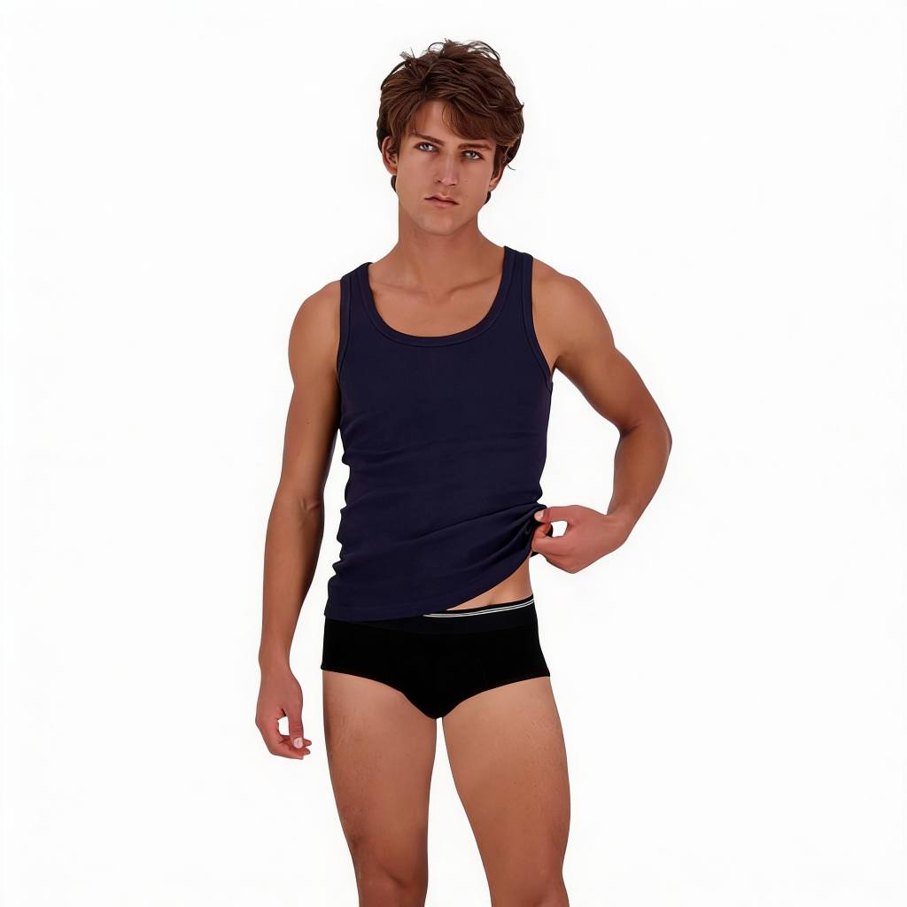 Lot de 3 slips midi homme en coton stretch