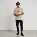 T-shirt homme oversized manches courtes متملح