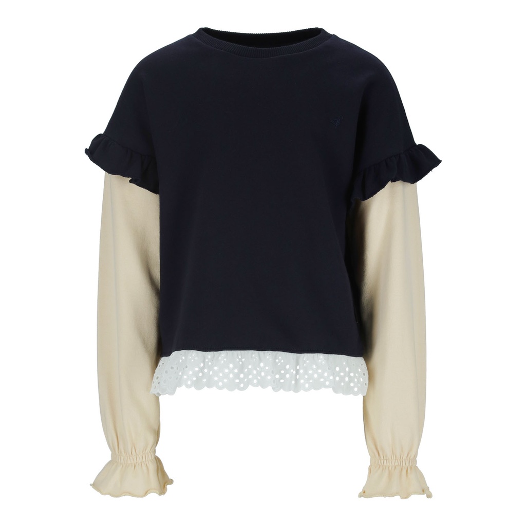 Sweat fille avec volants
