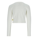 T-shirt crop fille manches longues avec perles