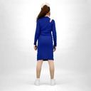 Robe côtelé fille manches longues avec cut out et perles