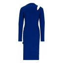 Robe côtelé fille manches longues avec cut out et perles