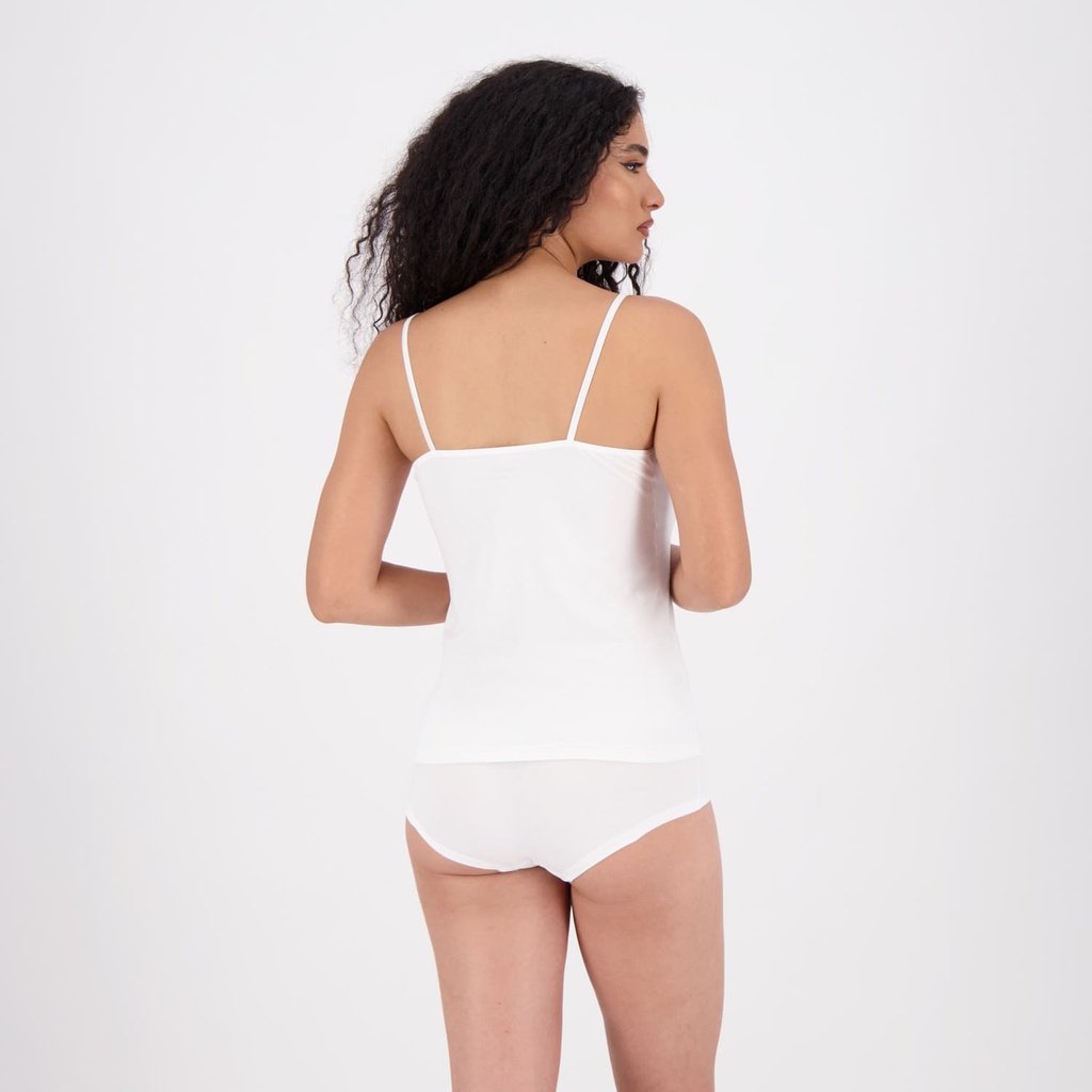 Caraco femme col V en microfibre extensible