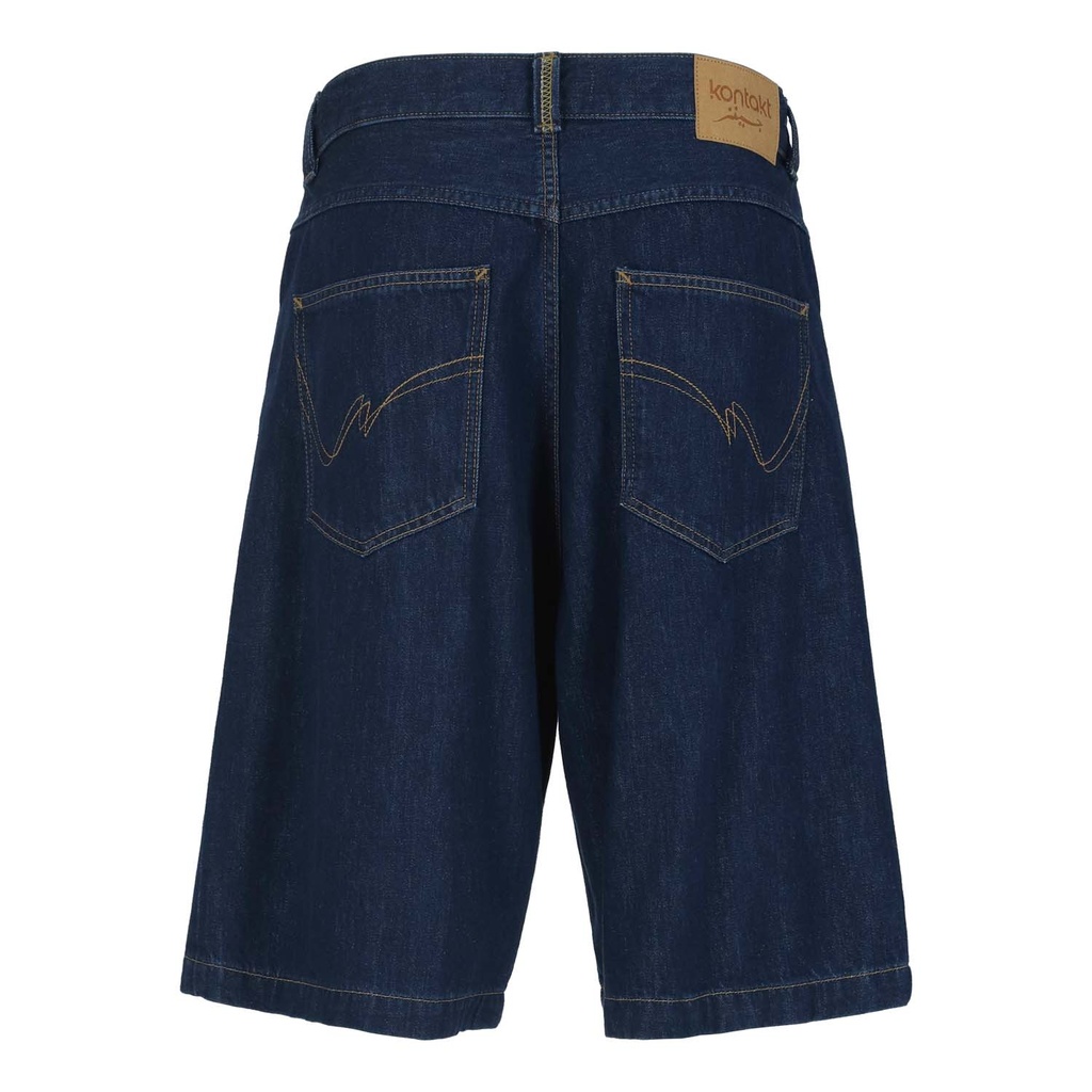 Bermuda baggy  homme en jeans-BADER