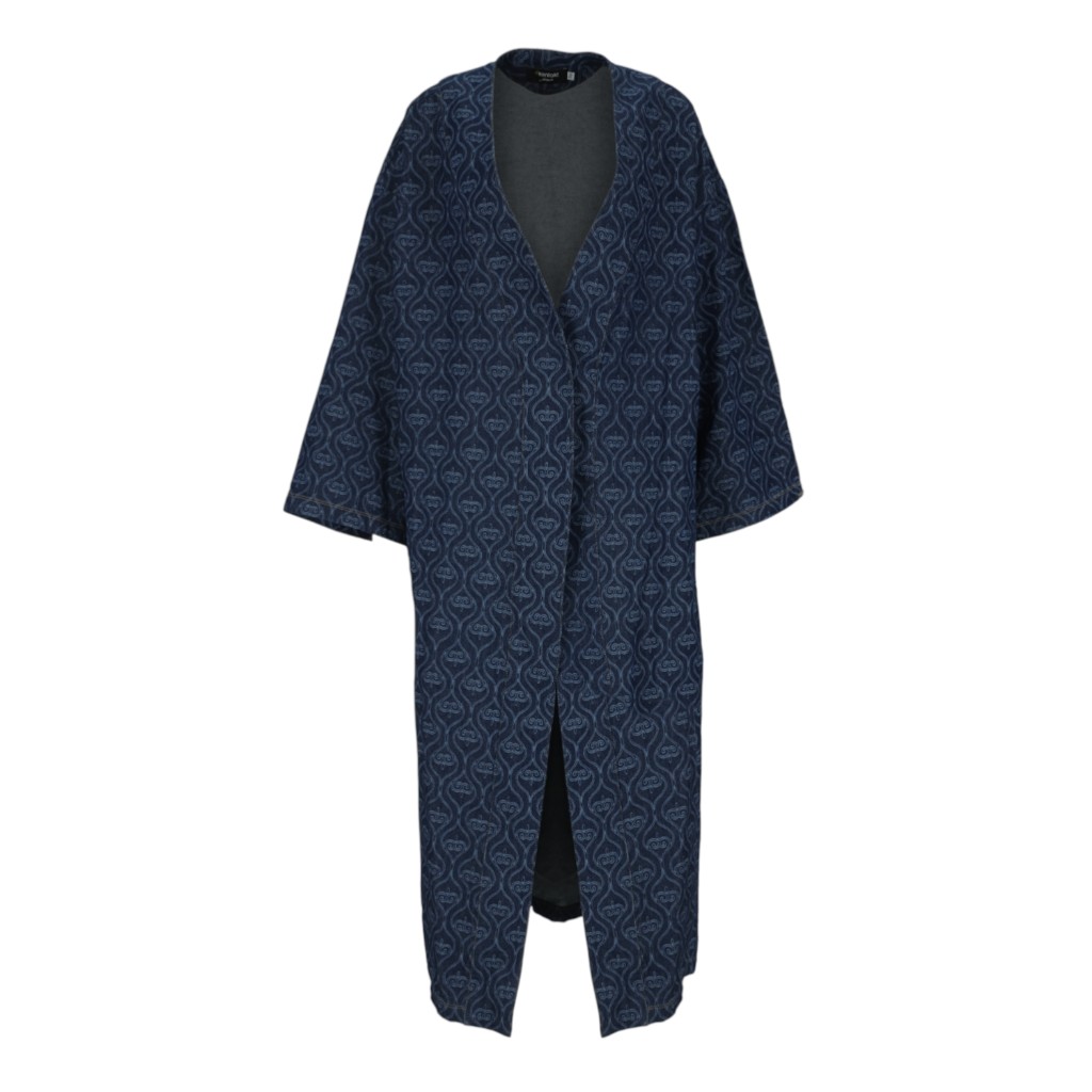 Kimono femme en jeans avec laser all over - KARAMA