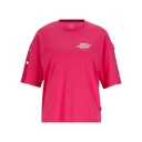 T-shirt femme sur taille avec boutons pression ONLY POSITIVE VIBES