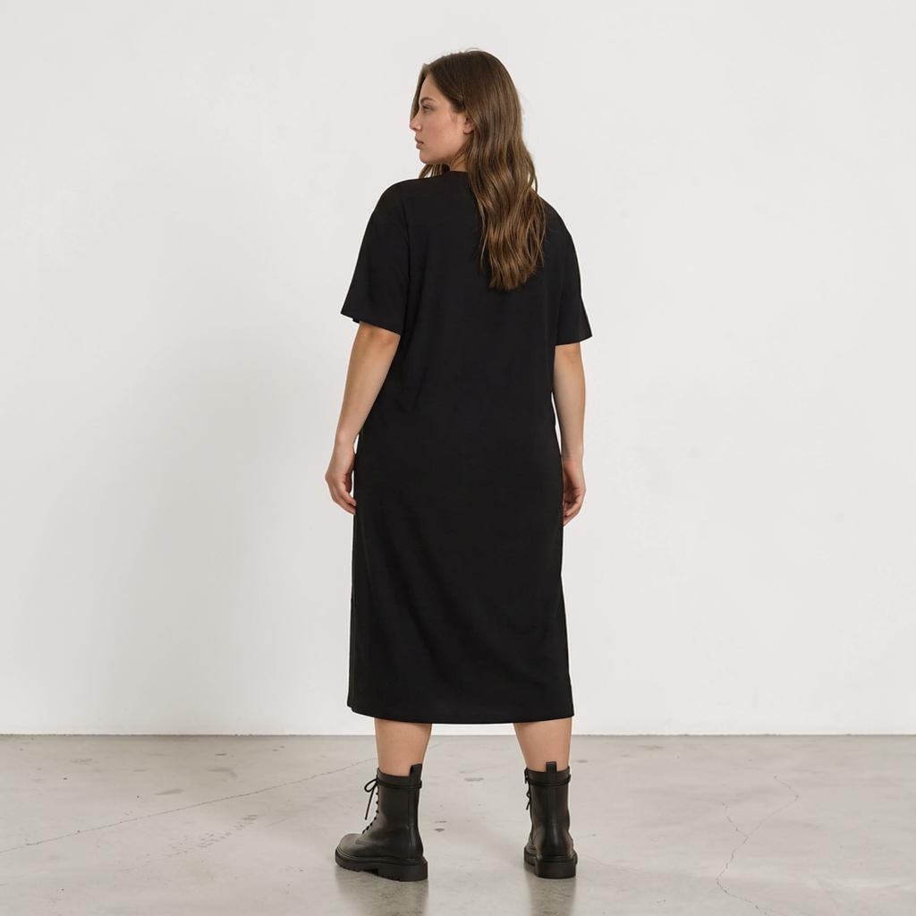 Robe maxi femme manches courtes avec broderie