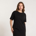 Robe maxi femme manches courtes avec broderie