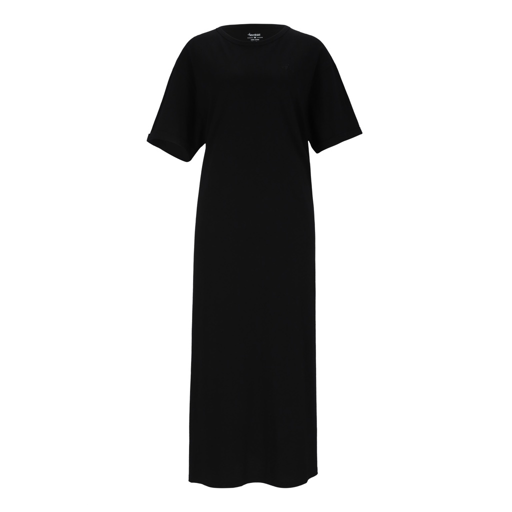 Robe maxi femme manches courtes avec broderie