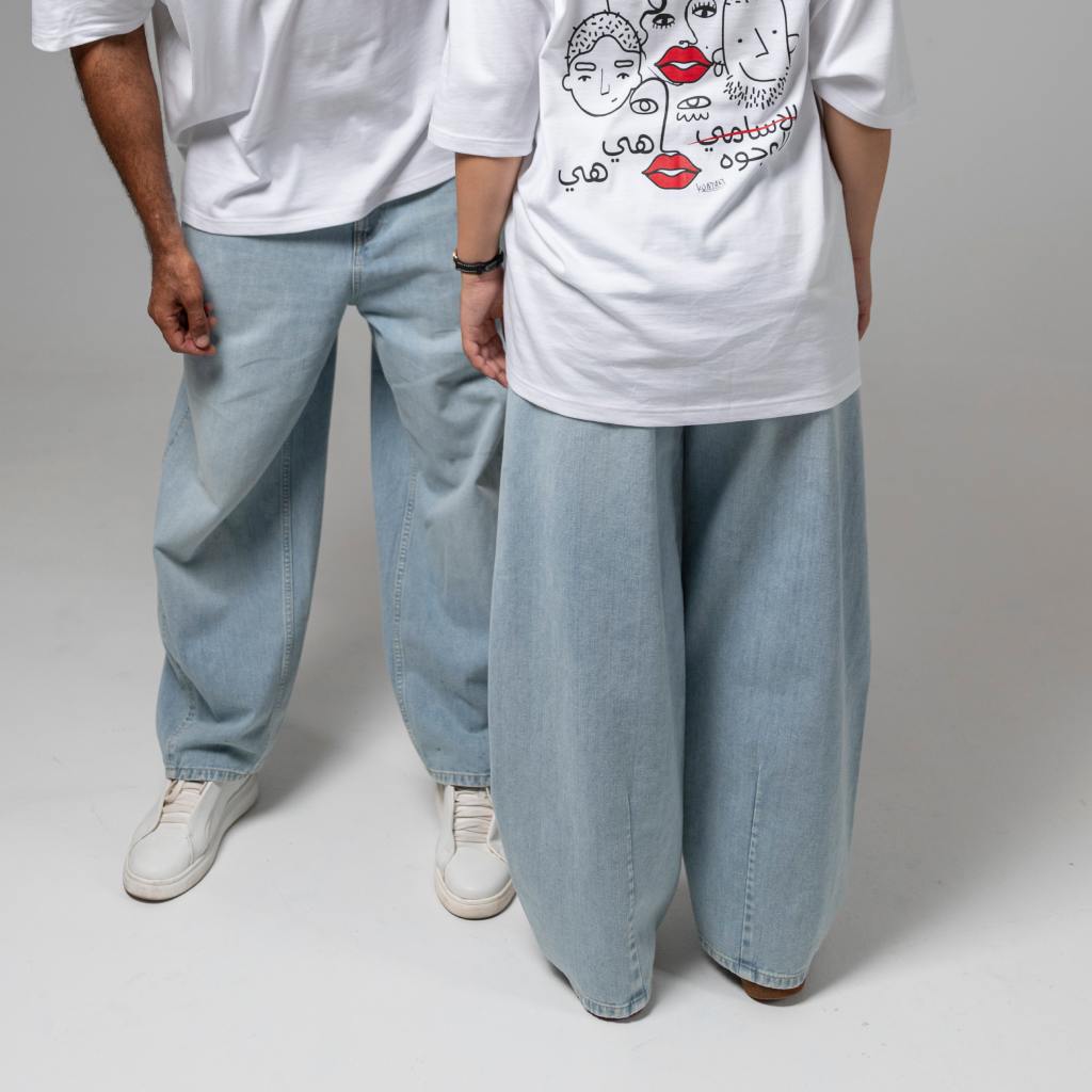 Barrel jeans unisexe-BIBOO