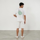 T-shirt oversized homme manches courtes اضحك لدنيا