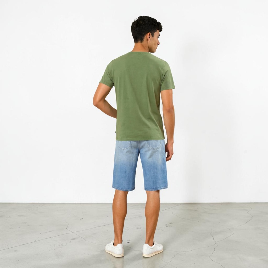 T-shirt homme manches courtes délavé MOOD عال العال
