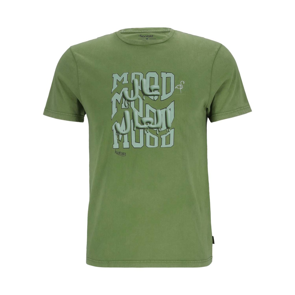 T-shirt homme manches courtes délavé MOOD عال العال