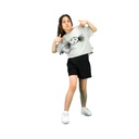 T-shirt sur taille fille manches courtes Haloua