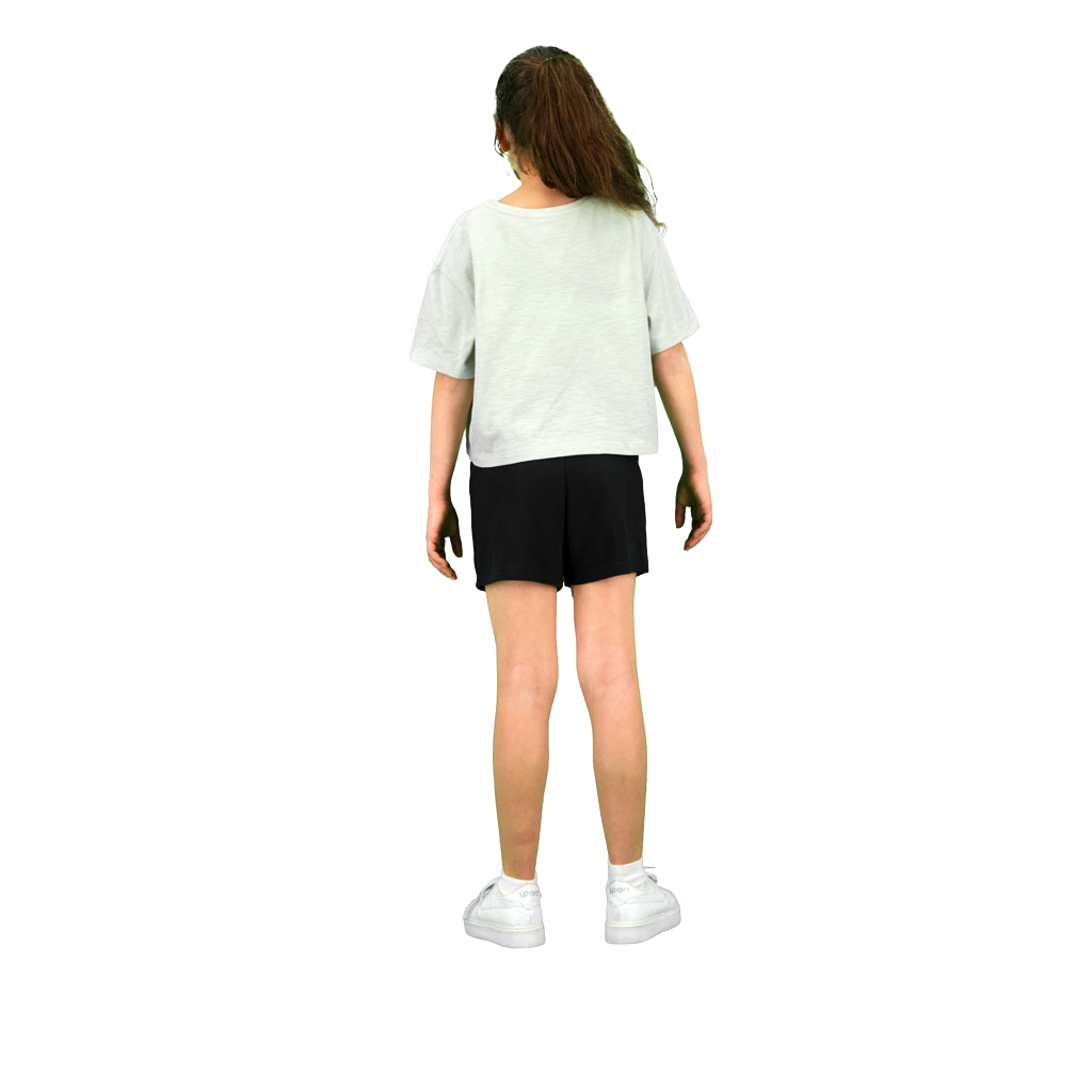 T-shirt sur taille fille manches courtes Haloua