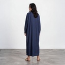 Robe jebba femme avec broderie en jeans