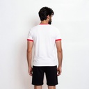 T-shirt unisexe manches  courtes contrasté  نسور قرطاج ديما فالعلالي