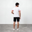 T-shirt unisexe manches  courtes contrasté  نسور قرطاج ديما فالعلالي