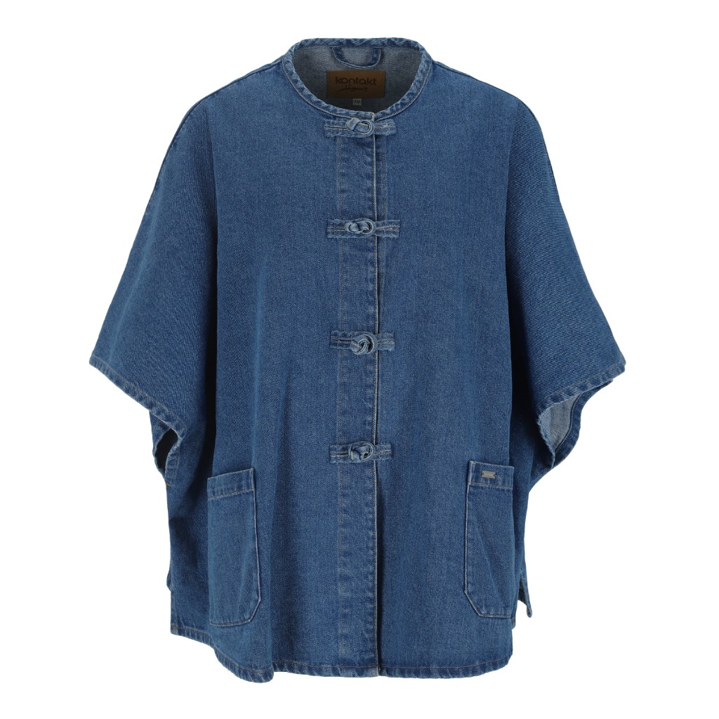 Poncho femme avec poche plaquée - ZINA 2.0
