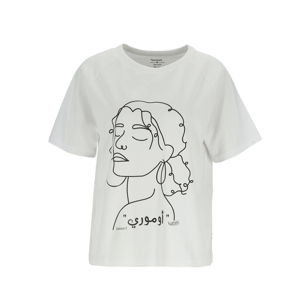 T-shirt femme manches courtes raglan اموري