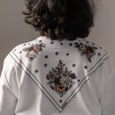 T-shirt oversized femme manches courtes avec fentes فولارة تونسية