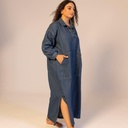 Robe chemise longue femme en lin