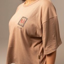 T-shirt oversized femme manches courtes avec fentes VIBE تونسية