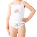 Caraco fille éléphant en coton stretch