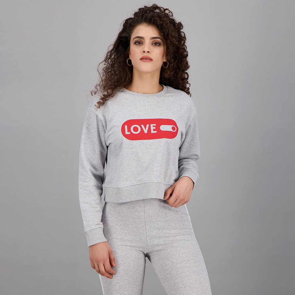CROP TOP FEM AVEC SERIG LOVE