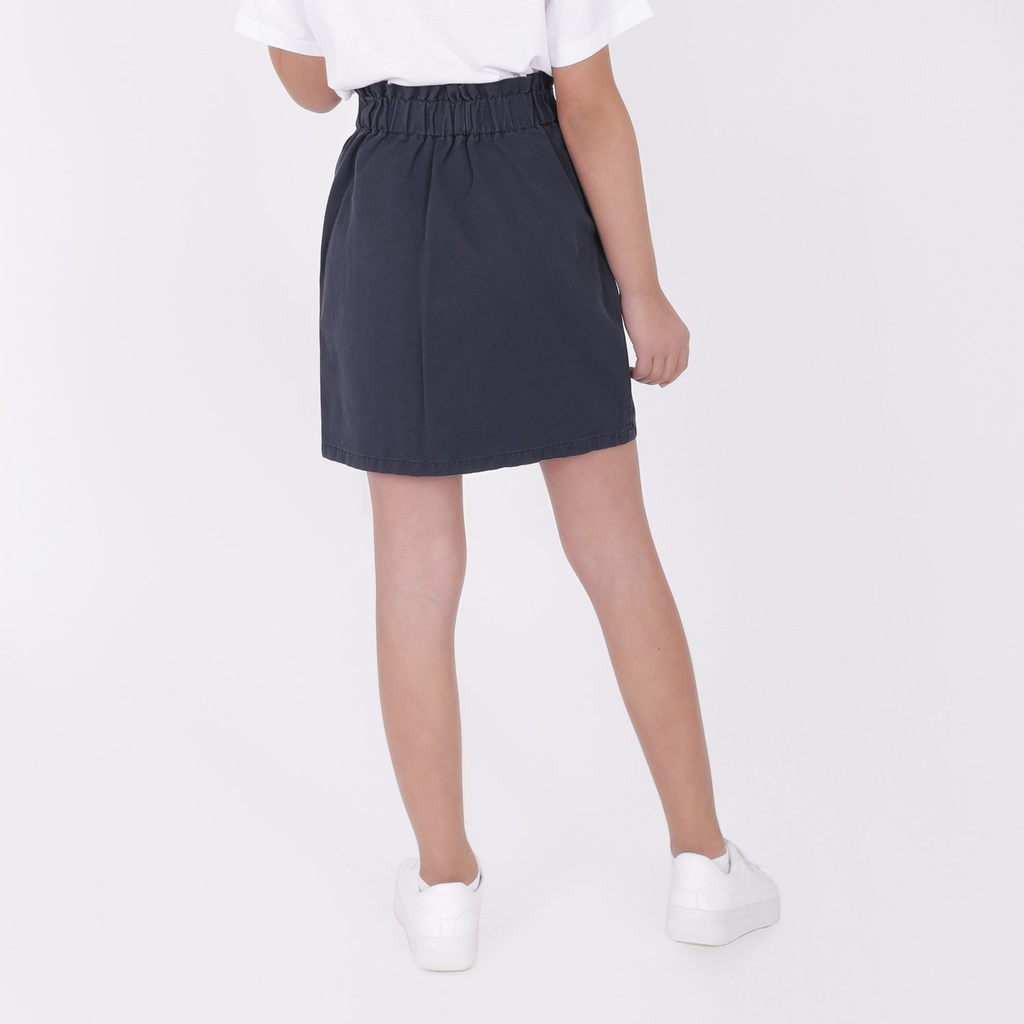Jupe paperbag fille courte