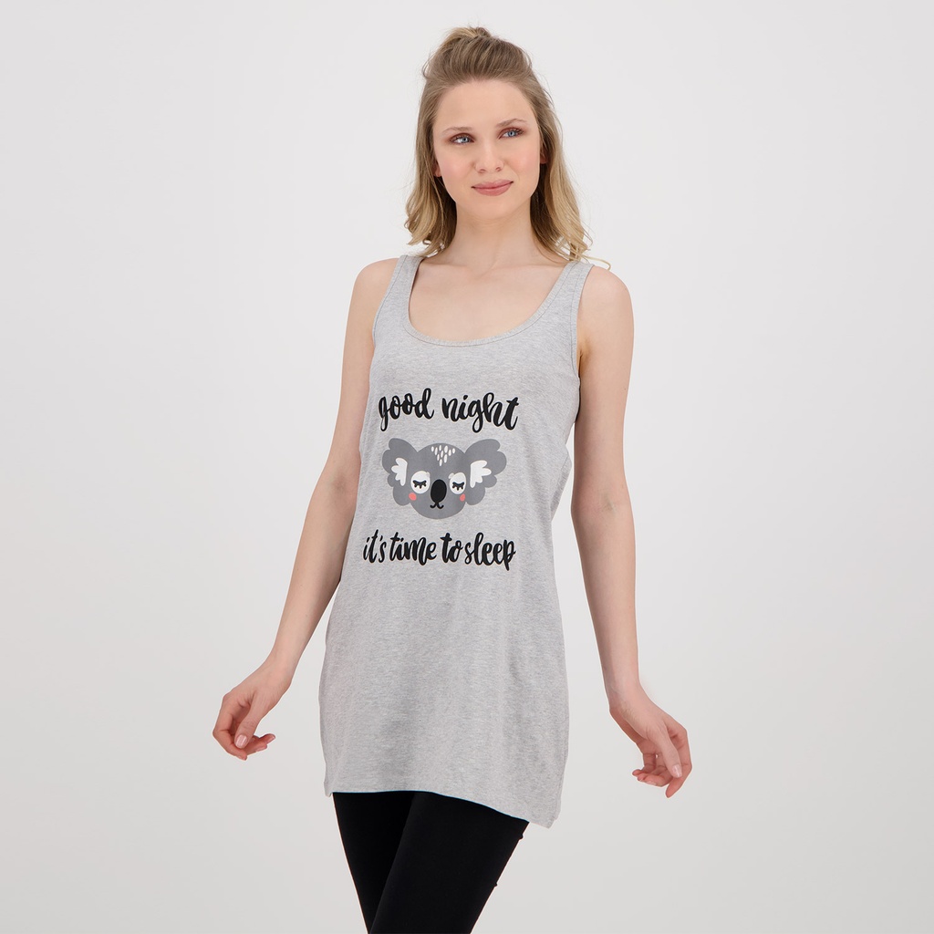 Robe de pyjama femme sans manches KOALA