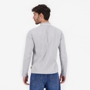 Polo homme manches longues avec poche passepoilée