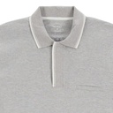 Polo homme manches longues avec poche passepoilée