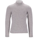 PULL COL CHEMINÉE FILLE MANCHES LONGUES EN JERSEY AVEC BRODERIE