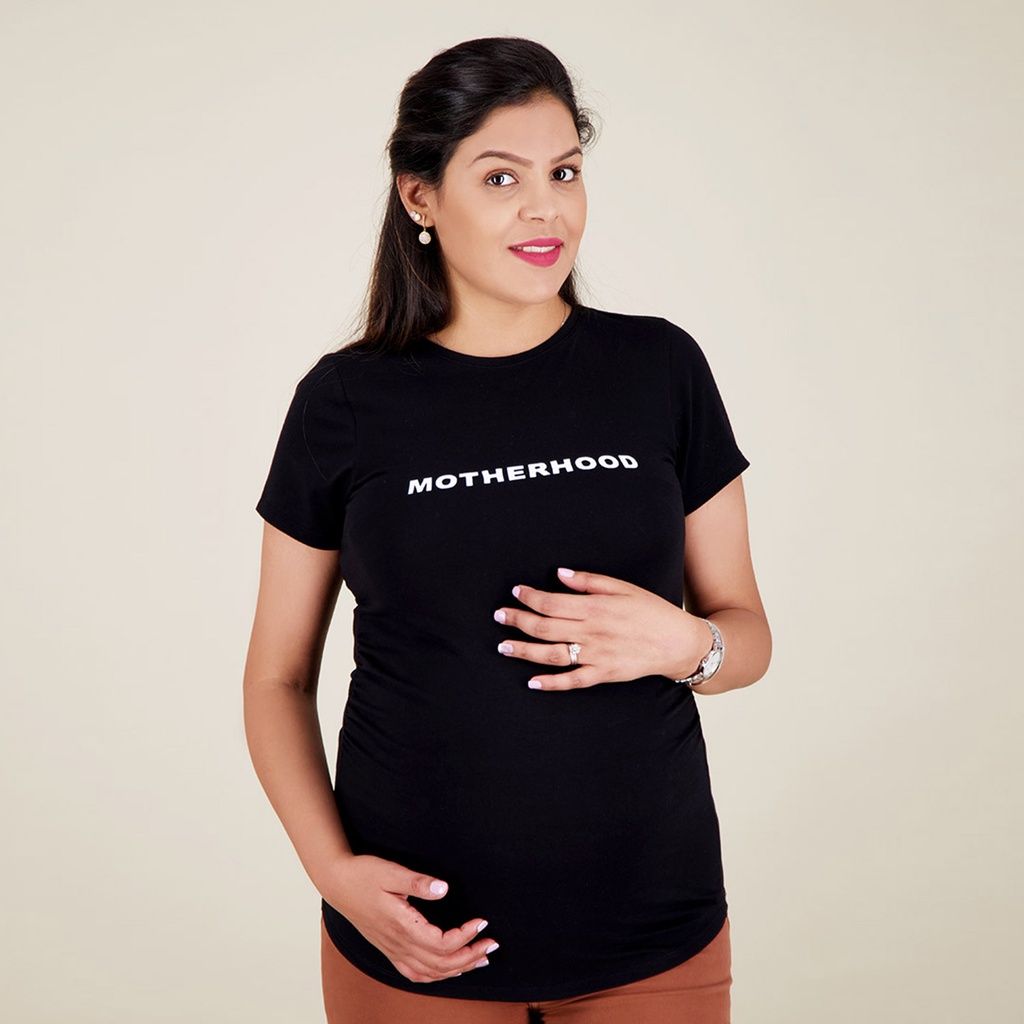 T-SHIRT FEMME ENCEINTE COL ROND&MANCHE COURTE MOTHER HOOD