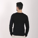 T-SHIRT HOMME CÔTELÉ MANCHES LONGUES COL TUNISIEN AVEC BRODERIE