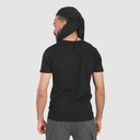 T-SHIRT HOMME MANCHES COURTES COL V FLAMANT ROSE